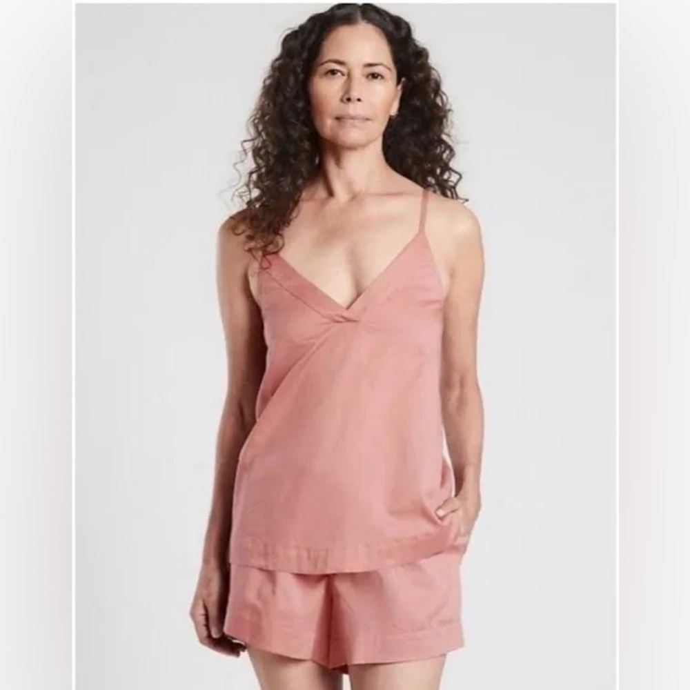NWT‼️ Athleta Cotton Dreams Sleep Cami & Sleep Shorts Set